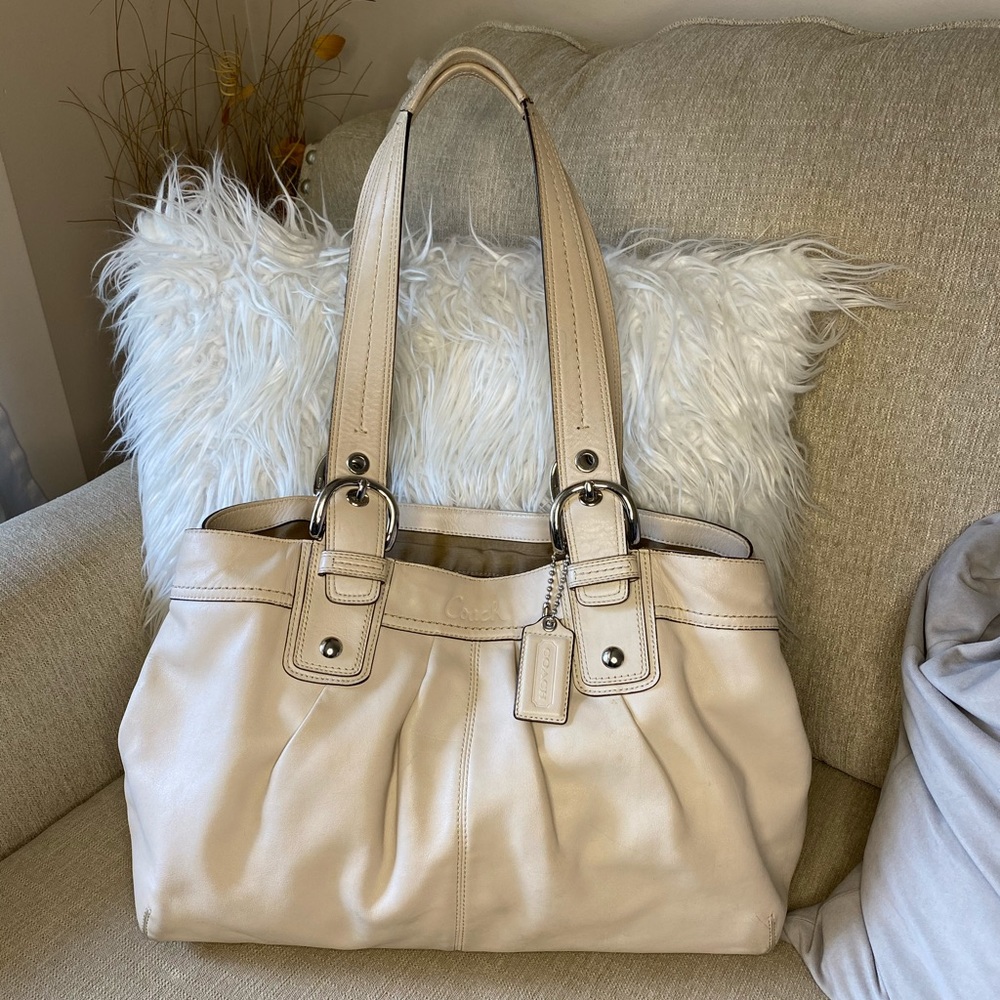 Coach Soho pleated leather shoulder bag